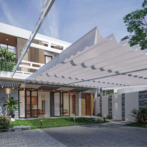 Mái hiên ngoài trời thông minh cho nhà phố và quán ăn