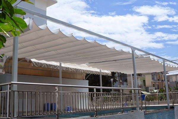 Thiết kế mái hiên ngoài trời hiện đại, chống nắng