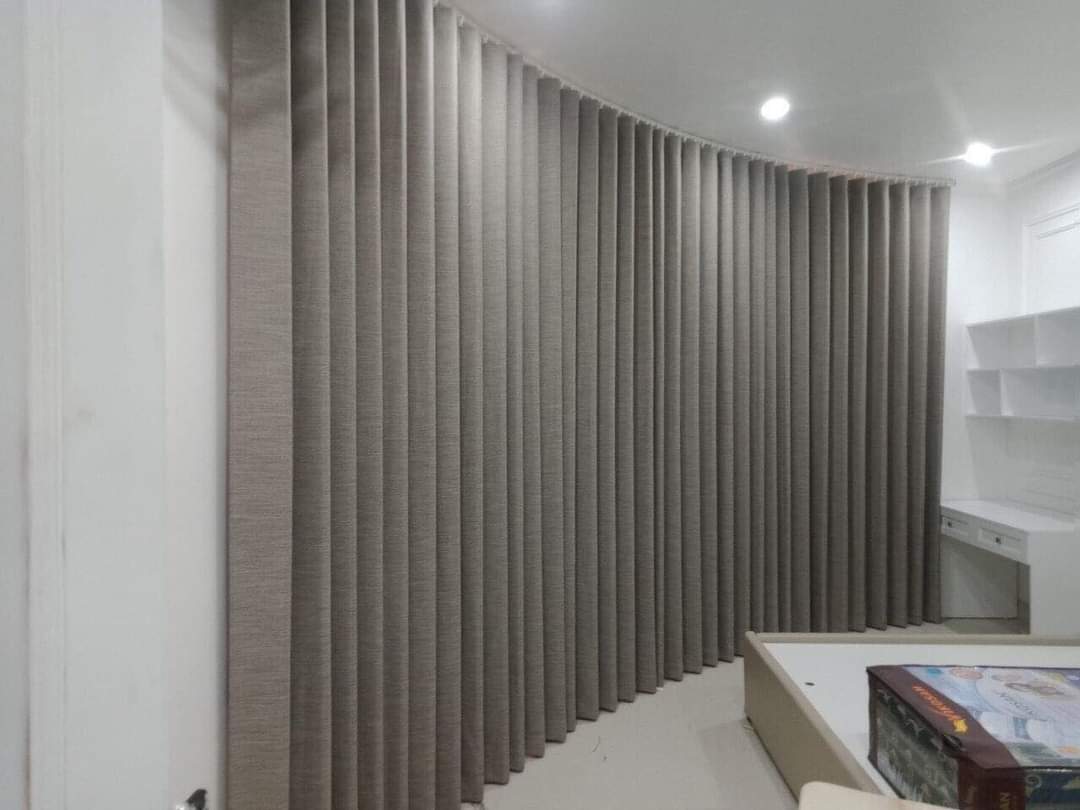 Mẫu rèm vải định hình sang trọng, chống nhăn cho căn hộ