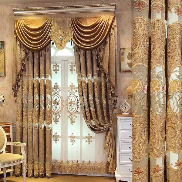 Mẫu rèm vải hoa cao cấp phong cách hiện đại cho căn hộ