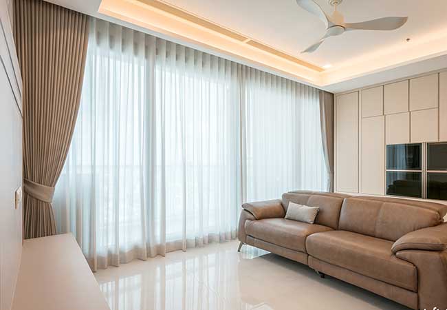 Những mẫu rèm 2 lớp đẹp sang trọng cho phòng khách hiện đại