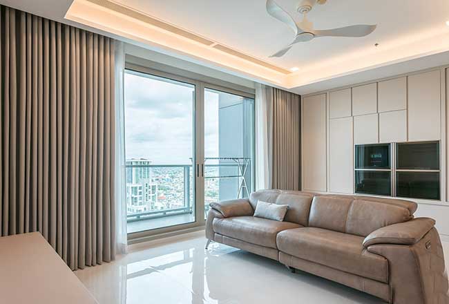 Những mẫu rèm 2 lớp đẹp với tone màu trung tính tinh tế