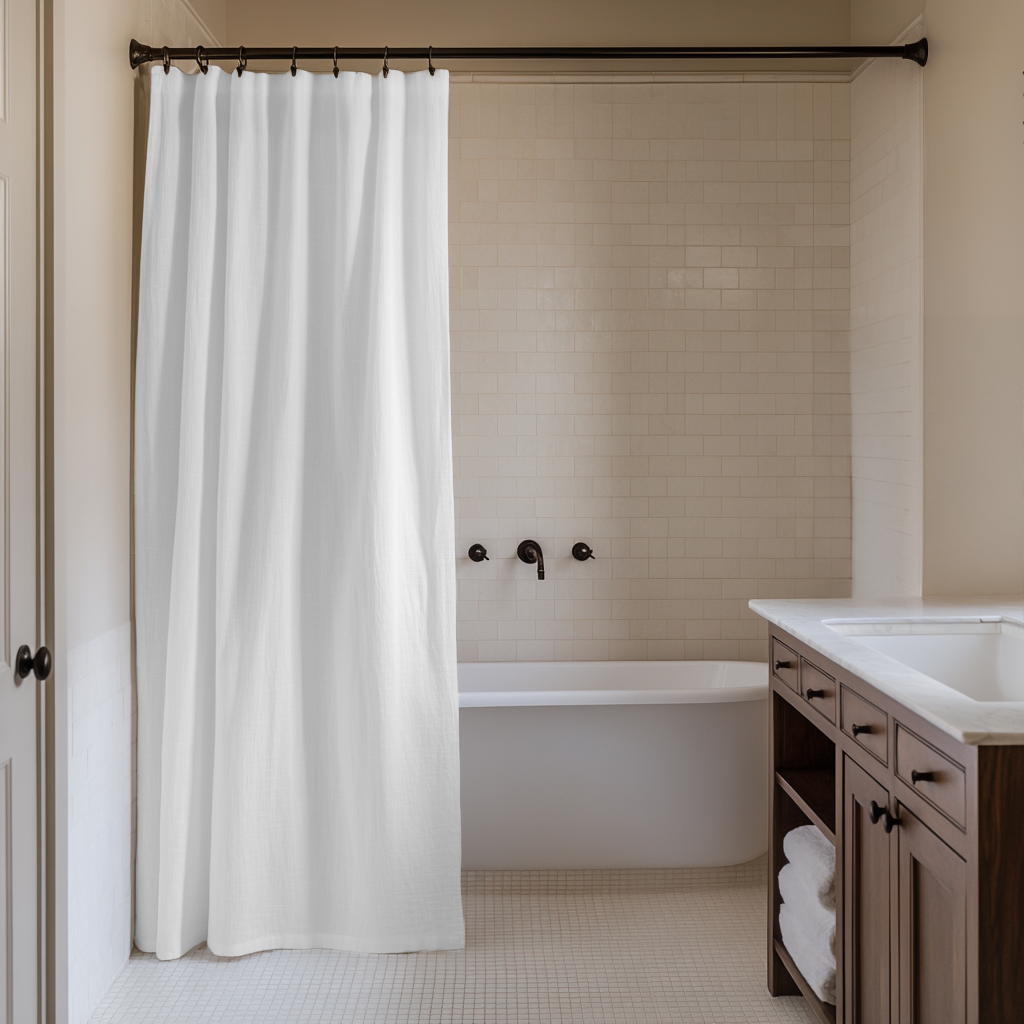Rèm buồng tắm nhựa PVC bền đẹp