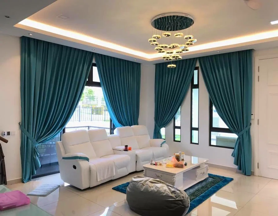 Rèm cửa hiện đại phòng khách thiết kế tối giản