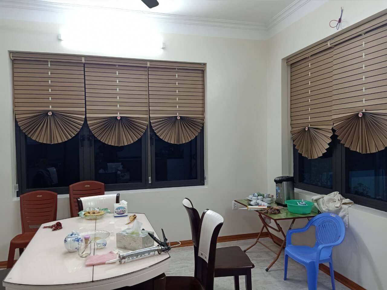 Rèm roman quạt thiết kế lạ mắt, độc đáo