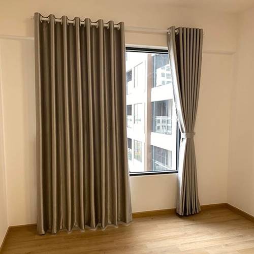 Rèm vải cho cửa sổ nhỏ phong cách tối giản hiện đại