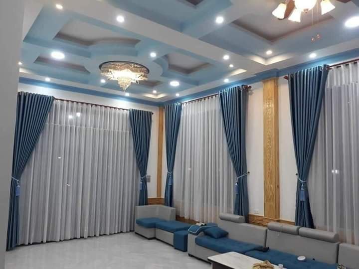Bộ rèm 2 lớp phòng khách cao cấp, điều chỉnh ánh sáng linh hoạt