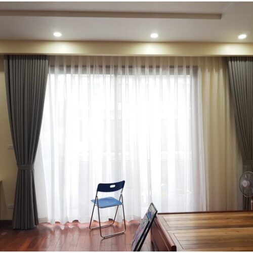 Rèm cửa phòng ngủ 2 lớp – Vừa chống nắng vừa tạo cảm giác thư giãn, sang trọng