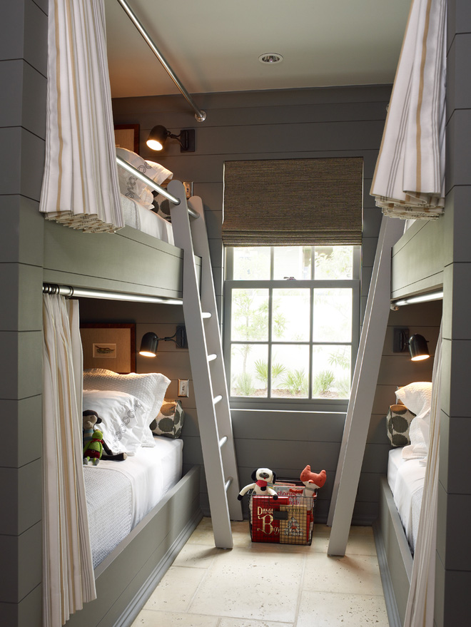 Mẫu bộ rèm giường tầng màu sắc hài hòa, dễ lắp đặt