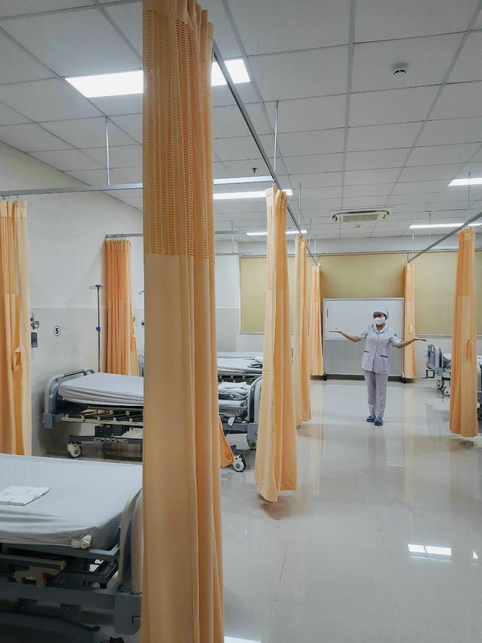 Hình ảnh rèm che giường bệnh bệnh viện đa khoa