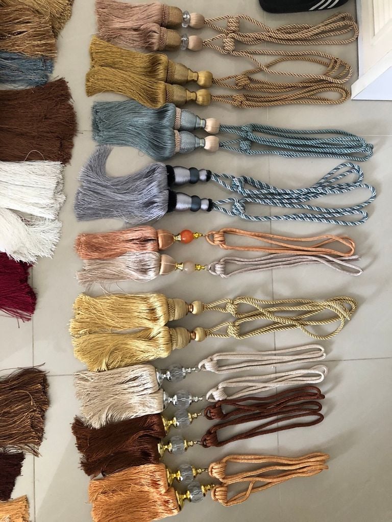 Mẫu dây cột rèm đẹp làm điểm nhấn cho rèm cửa cao cấp