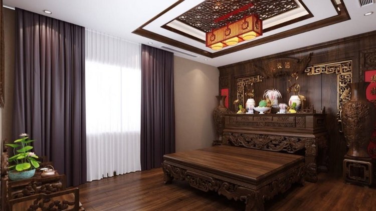 Rèm che bàn thờ đẹp, hợp phong thủy