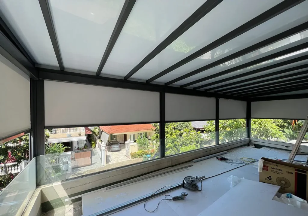 Thi công lắp rèm cuốn ngoài trời tự động tại TPHCM uy tín