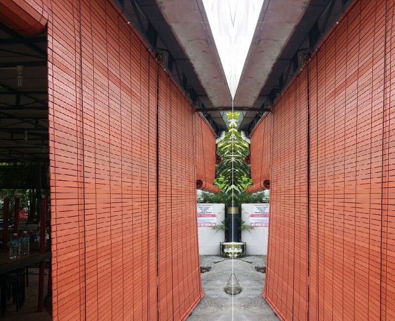 Mẫu rèm gỗ che nắng ngoài trời chống mưa nắng hiệu quả