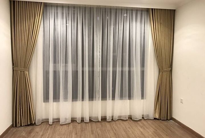Rèm 2 lớp cao cấp may xếp ly cho biệt thự – đẳng cấp hoàn hảo