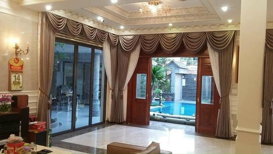 Rèm vải cao cấp thiết kế riêng cho biệt thự hiện đại