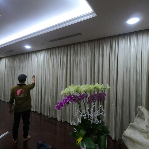 Rèm vải tự động chạy êm không tiếng ồn – Công nghệ vận hành tối ưu cho không gian yên tĩnh