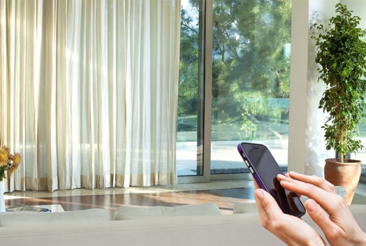 Công nghệ rèm vải tự động điều khiển qua app điện thoại – xu hướng sống thông minh