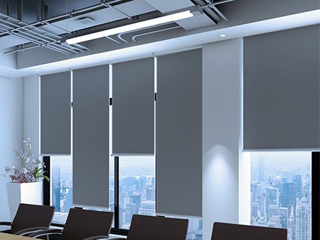 Rèm cuốn trơn cao cấp phong cách tối giản, tinh tế