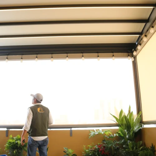 Dịch vụ rèm lưới ngoài trời tự động trọn gói lắp đặt – chuyên nghiệp & bảo hành dài lâu