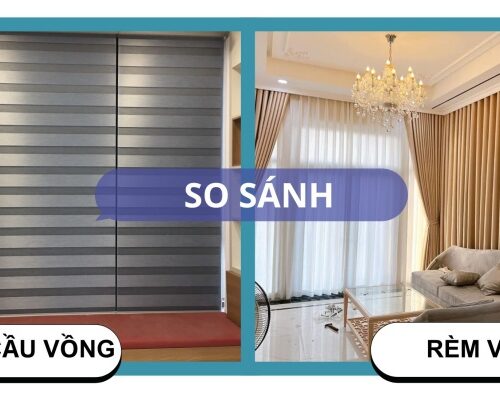 Ưu nhược điểm rèm cầu vồng so với rèm vải – lựa chọn phù hợp cho từng không gian