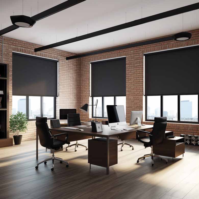 Ảnh thực tế rèm văn phòng cho phòng giám đốc cao cấp tạo điểm nhấn nội thất