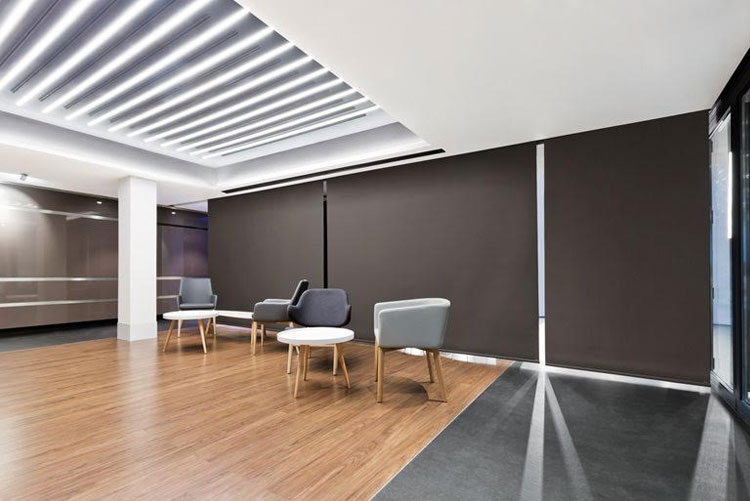 Không gian Zen thanh tịnh với rèm văn phòng phong cách Nhật