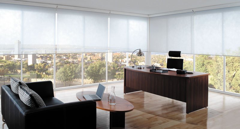 Mẫu rèm văn phòng phủ nano chống bám bẩn bền màu và dễ vệ sinh