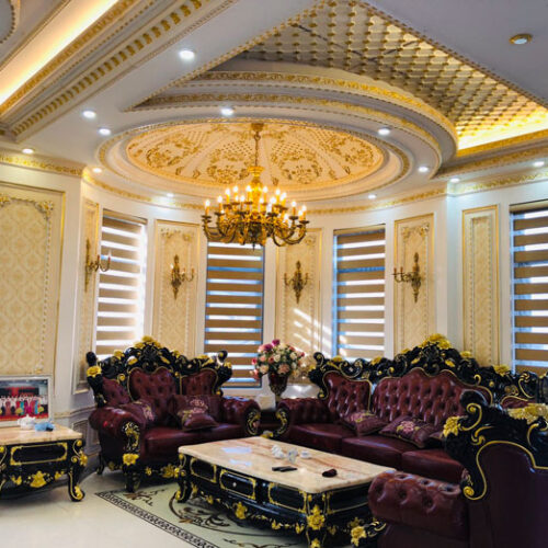 Rèm cầu vồng cho biệt thự cao cấp – sang trọng, tinh tế, xứng tầm không gian sống thượng lưu.