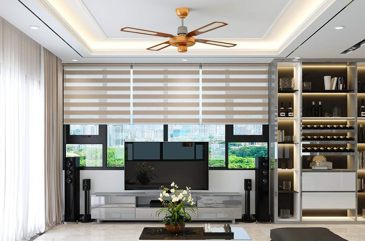 Rèm cầu vồng có phù hợp với phong cách hiện đại không – phối cảnh nội thất