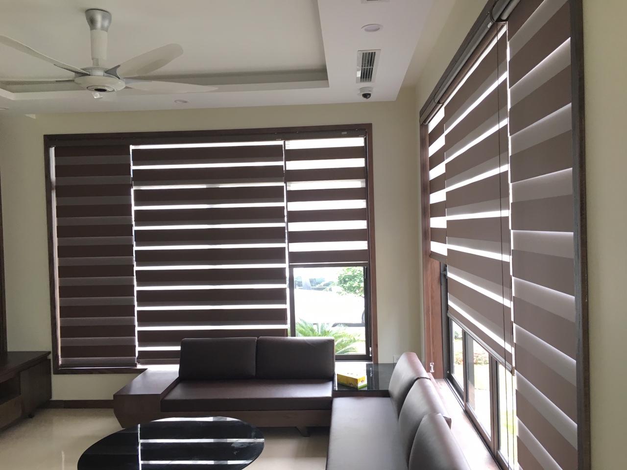 Rèm cầu vồng sáng nhẹ phù hợp không gian làm việc