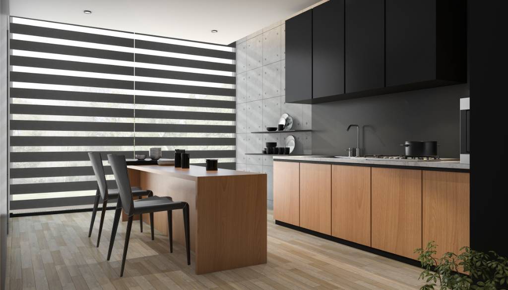 Rèm cầu vồng tự động đồng bộ hệ thống smart home