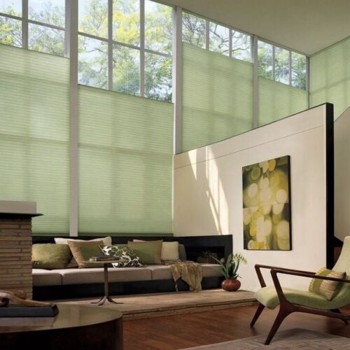 Rèm tổ ong cảm biến ánh sáng – tự động đóng mở thông minh