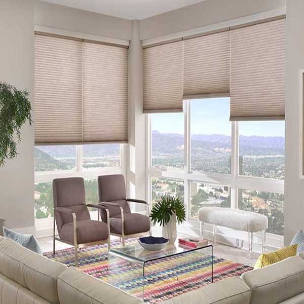 Rèm tổ ong hai lớp chống nắng giúp tối ưu năng lượng điều hòa