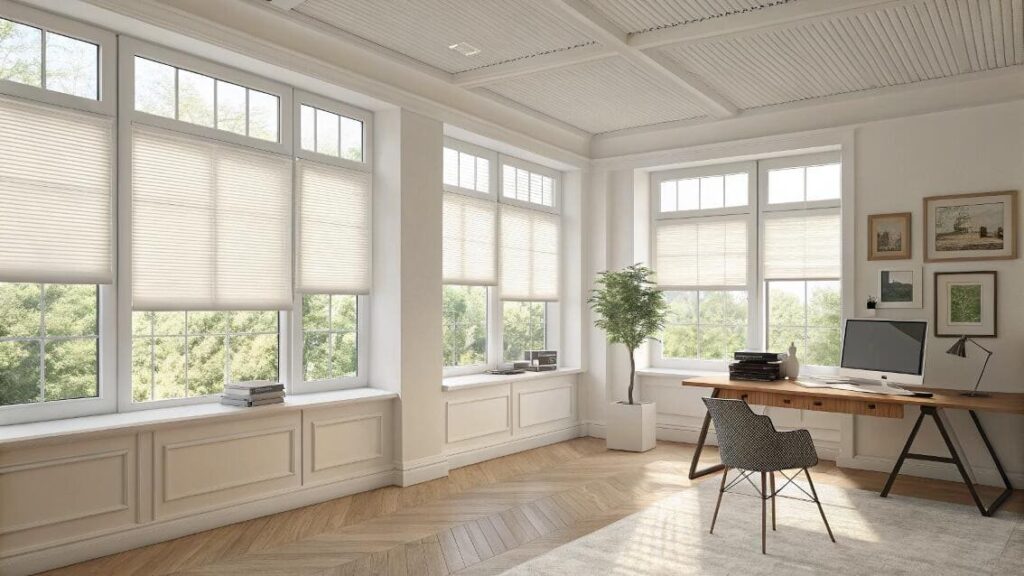 Rèm tổ ong thiết kế theo yêu cầu – màu sắc và kích thước tùy chọn