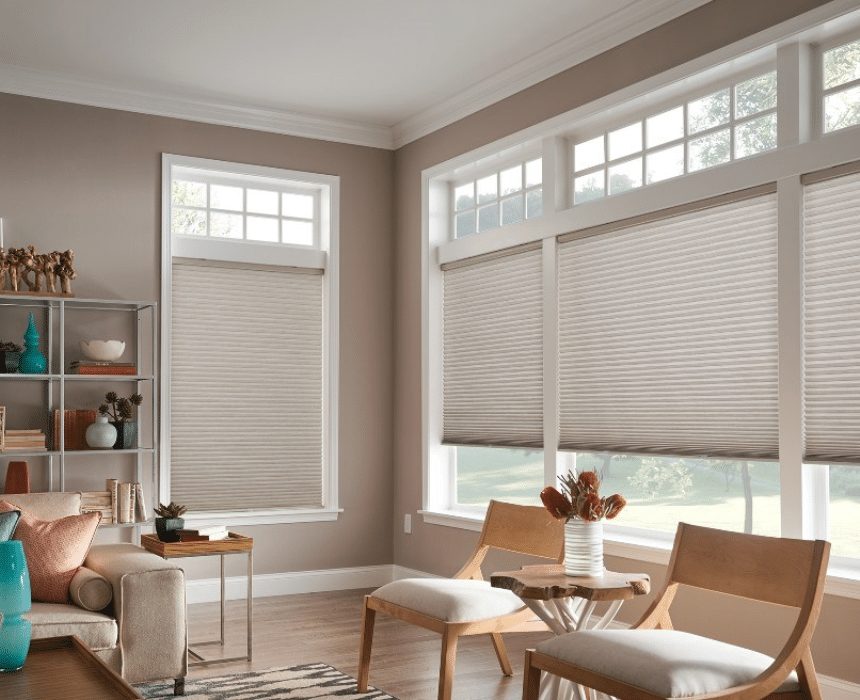 Rèm tổ ong tự động cho căn hộ hiện đại