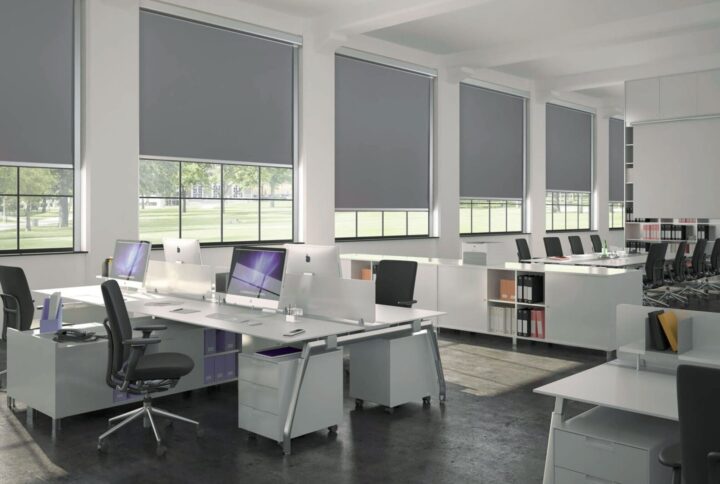 Các mẫu rèm văn phòng cho call center giảm chói, hạn chế tiếng ồn