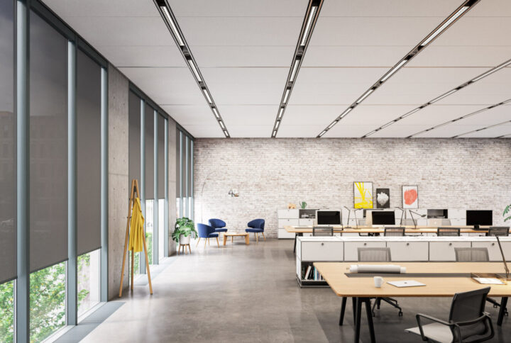 Rèm văn phòng tone màu trung tính chuyên nghiệp phù hợp mọi phong cách nội thất