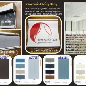 bảng giá rèm cuốn chống nắng