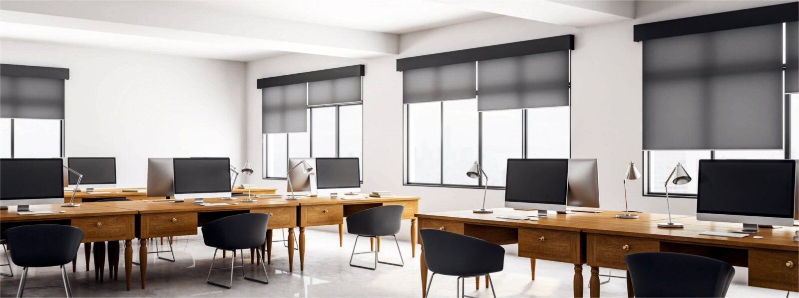 Văn phòng TP.HCM tinh tế với rèm Hàn Quốc