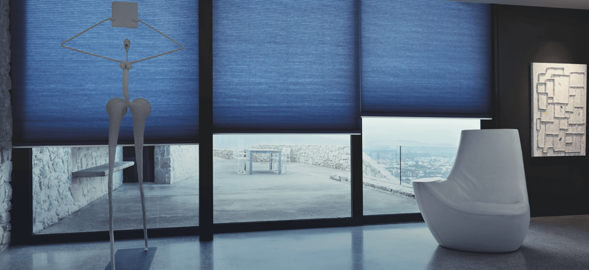 ảnh rèm tổ ong tự động kết nối app điện thoại smart home