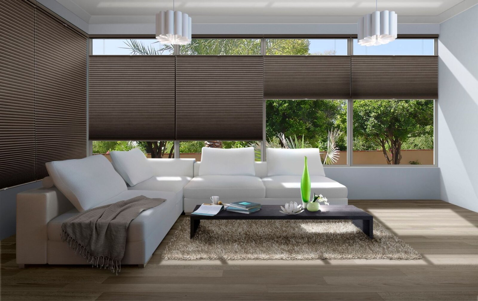 Không gian hiện đại với rèm tổ ong cao cấp TP.HCM