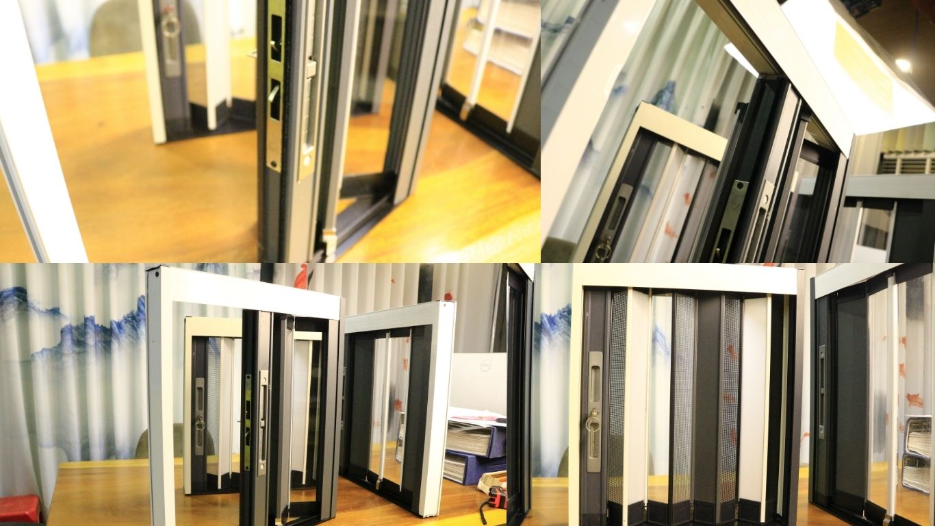 chi tiết cấu tạo cửa xếp lá nhựa