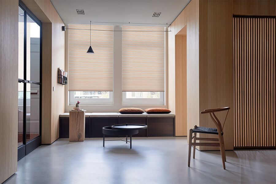 hình ảnh rèm tổ ong nâng cấp không gian sống hiện đại tối giản