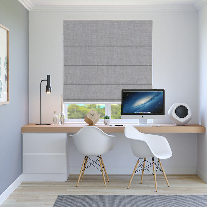 mẫu rèm roman gấp nếp sang trọng cho văn phòng