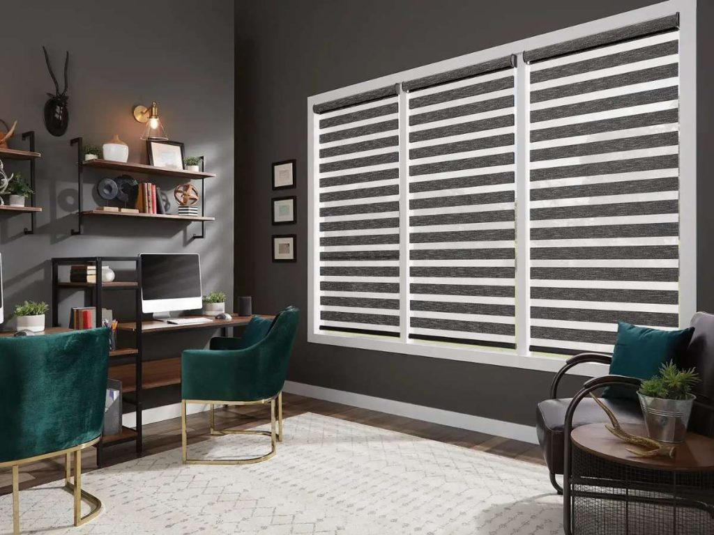 rèm cầu vồng văn phòng cao cấp tone hiện đại