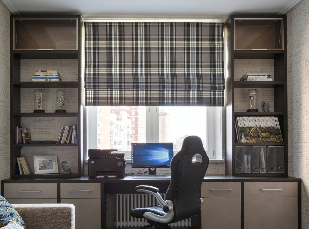 rèm roman văn phòng mềm mại tinh tế