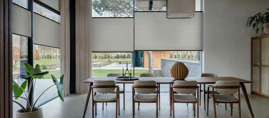 thiết kế rèm tổ ong mang lại không gian sang trọng hiện đại