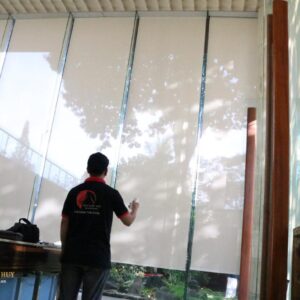 công trình rèm cuốn lưới cho đảo Swanbay Nhơn Trạch