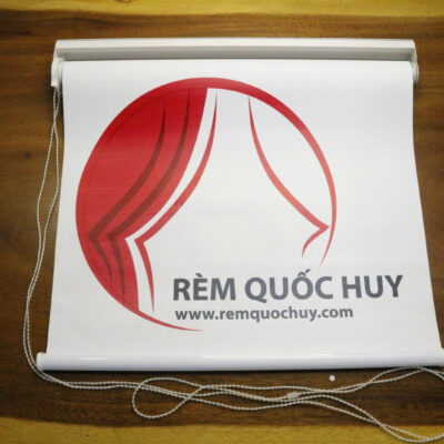 hình ảnh bộ rèm cuốn mẫu tại xưởng quốc huy